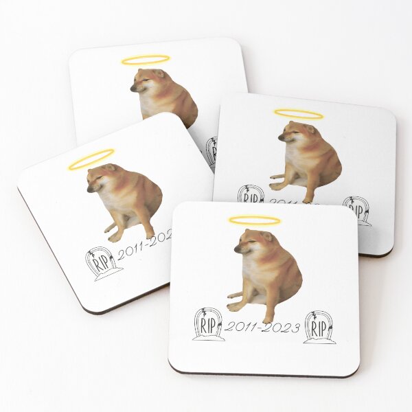 Item preview, Rest In Peace Cheems designed and sold by ChicArtlondon.