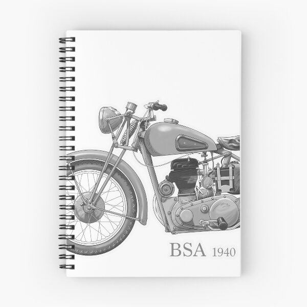 Item preview, A classic 1940 BSA Motorbike designed and sold by cartoonalot.