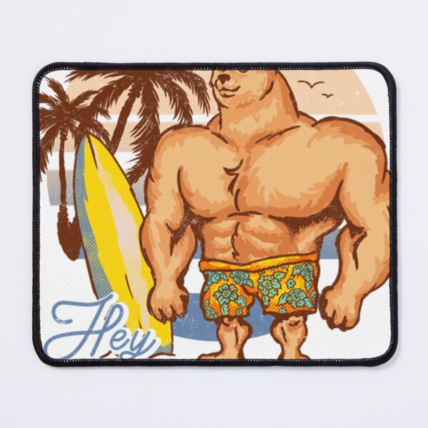 Item preview, Swole Doge At The Beach (Blue)  designed and sold by MichaelEWhite.