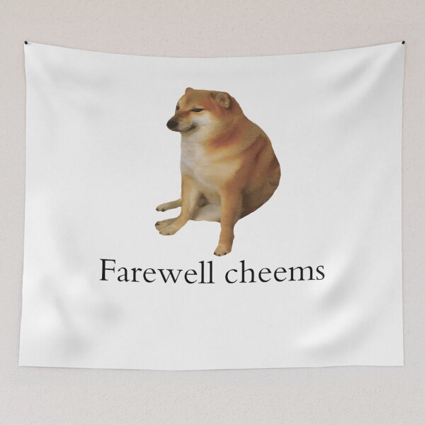 Item preview, Rest In Peace Cheems designed and sold by ChicArtlondon.