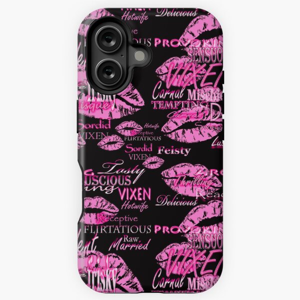 Item preview, Pink Lips Mischievous Vixen Hotwife Print designed and sold by Vixen-Games.