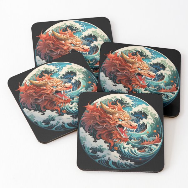 Item preview,  a slithering sea dragon monster in the big waves designed and sold by eyestetix.
