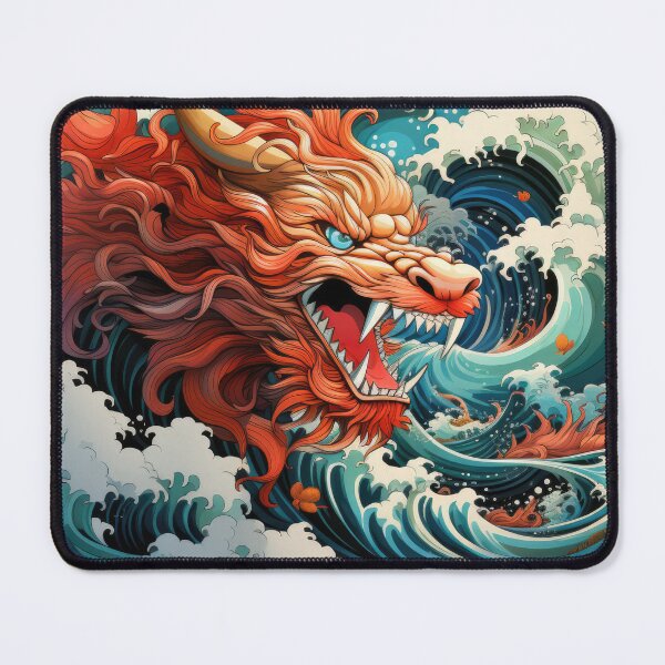 Item preview, a slithering sea dragon monster in the big waves designed and sold by eyestetix.
