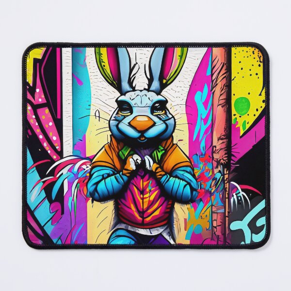 Item preview, Rabbit Colorful Graffiti Style Cartoon Arts - Sticker designed and sold by PrintyArts.