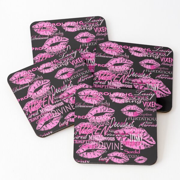 Item preview, Pink Lips Mischievous Vixen Hotwife Print designed and sold by Vixen-Games.