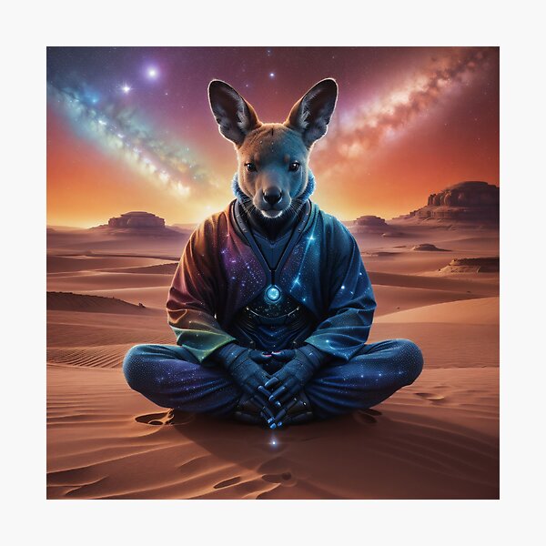 Item preview, Kangaroo Meditating In Desert designed and sold by Ac3k.