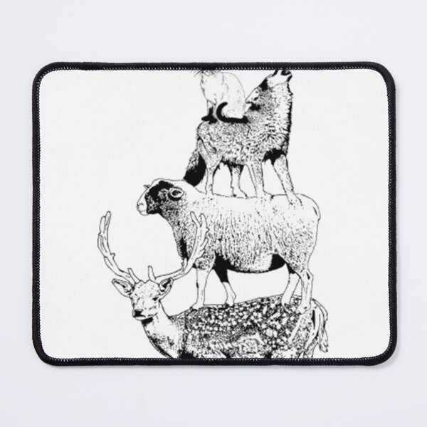 Item preview, Animal Stack, Deer, Sheep, Wolf, Cat, Chicken Stack, Fun Animal Design  designed and sold by ErinnMBenedict.