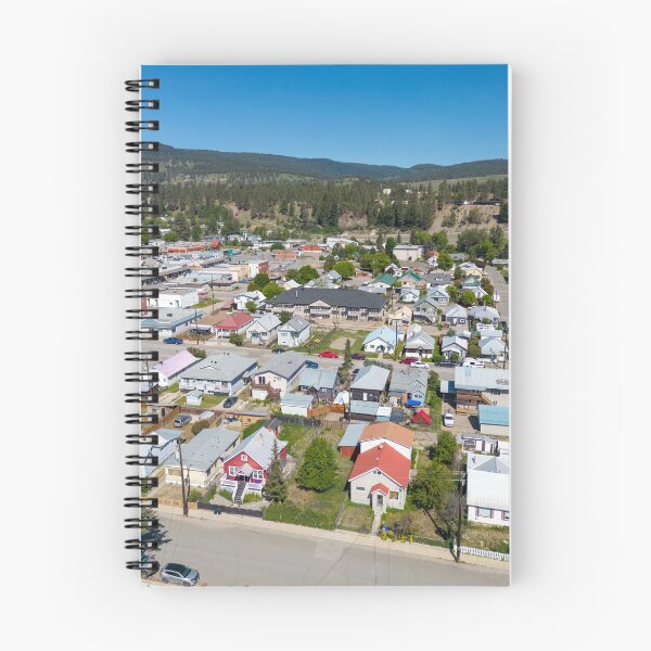 Item preview, Drone aerial view of the small town of Princeton, British Columbia designed and sold by Kevin Miller Photography.