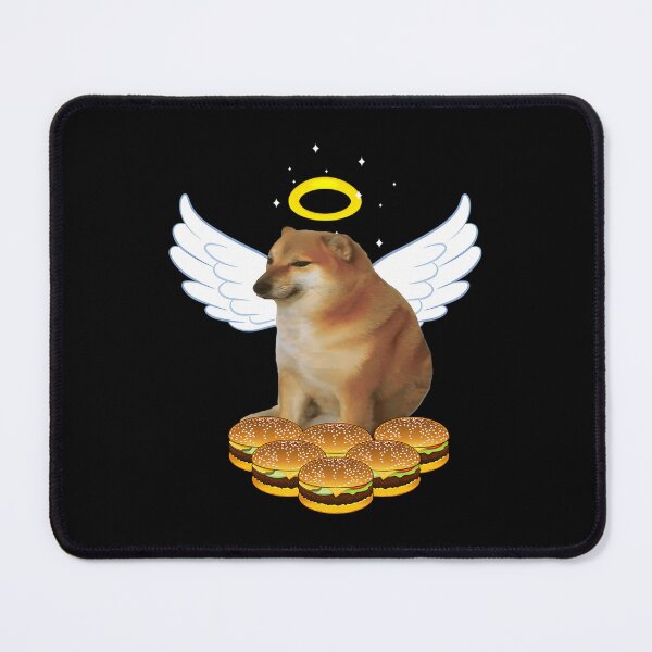 Item preview, Rip Cheems | All dogs go to heaven | Cheeseburger Doge meme designed and sold by ChicArtlondon.
