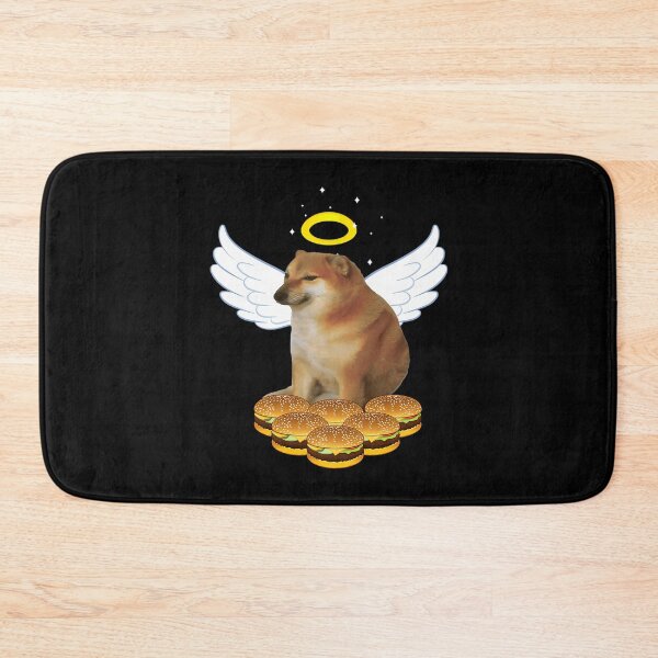 Item preview, Rip Cheems | All dogs go to heaven | Cheeseburger Doge meme designed and sold by ChicArtlondon.