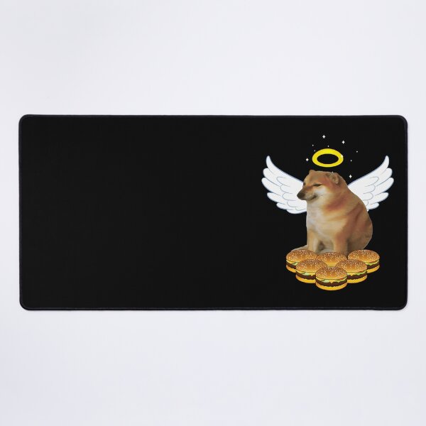 Item preview, Rip Cheems | All dogs go to heaven | Cheeseburger Doge meme designed and sold by ChicArtlondon.