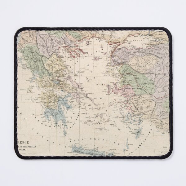 Item preview, Vintage Map of Greece During Persian War (1872) designed and sold by BravuraMedia.