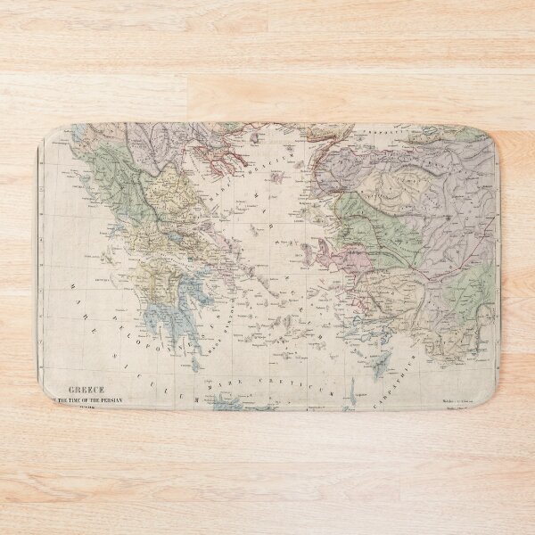 Item preview, Vintage Map of Greece During Persian War (1872) designed and sold by BravuraMedia.