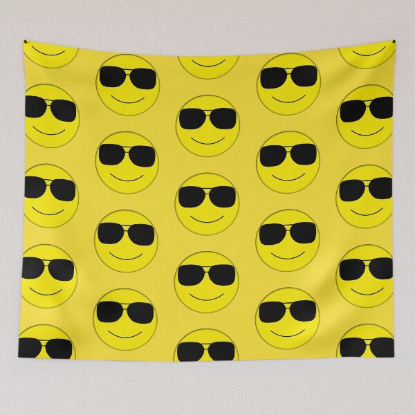 Item preview, Yellow Smiley Face With Sunglasses T1 designed and sold by thigacreative.