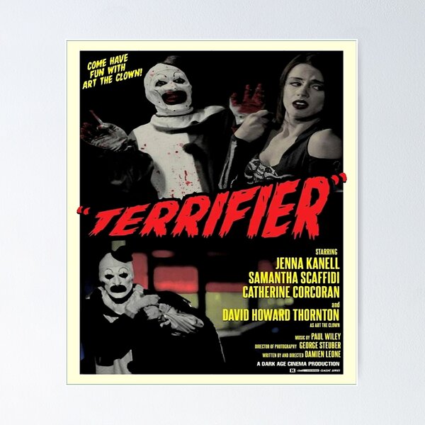 Item preview, Terrifier art the clown horror poster  designed and sold by YerikAsis.