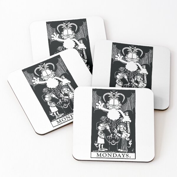 Item preview, Garfield Tarot Mondays (Printed Black) designed and sold by CruseScott.