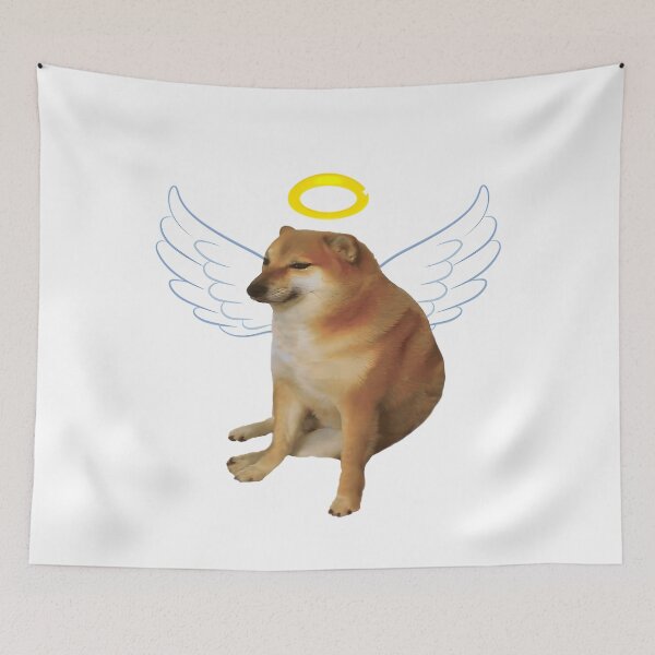 Item preview, Rip Cheems | All dogs go to heaven | Doge meme designed and sold by ChicArtlondon.