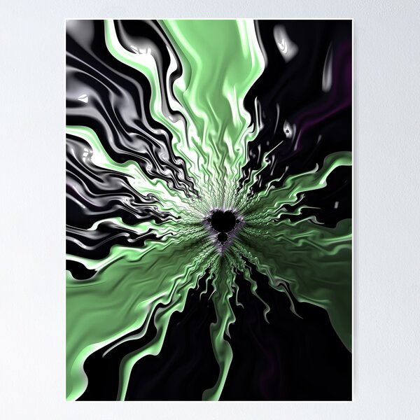 Artikel-Vorschau von Grünes Glas, moderne Fractalkunst, designt und verkauft von fractalblox.