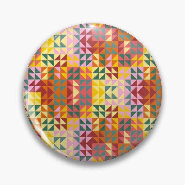 Item preview, Colorful vintage triangle design - small designed and sold by PrettywithColor.