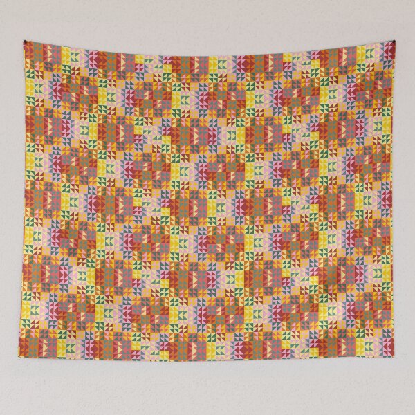Item preview, Colorful vintage triangle design - small designed and sold by PrettywithColor.