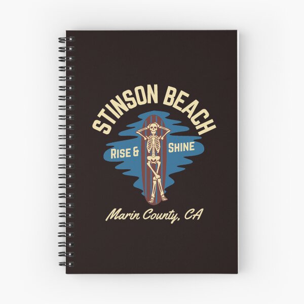 Item preview, Vintage-Style Stinson Beach Marin County California, Beige Text- Skeleton Surf  Beach designed and sold by CYNTHTHOMPSON.