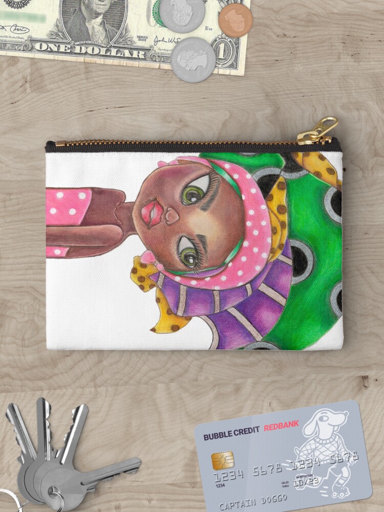 Thumbnail 3 of 4, Zipper Pouch, African Beauty designed and sold by GraphicTempt.