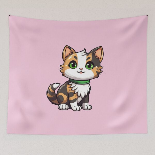 Item preview, Whiskered Charm: Adorable Calico Cat Artistry designed and sold by AlienSkinEyes.