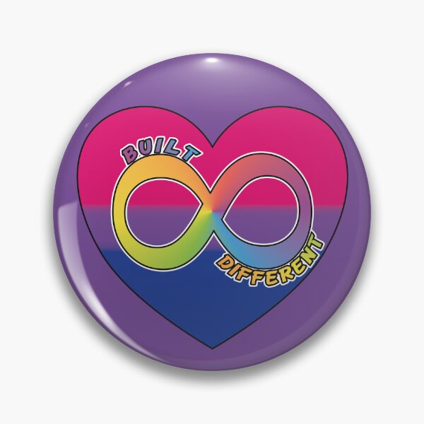 Item preview, Built Different | Neurodivergent + Bisexual Pride designed and sold by Cryptid-Ohio.