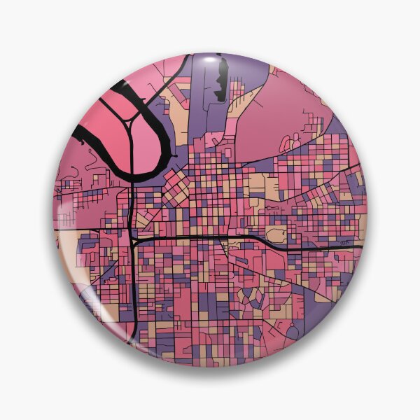 Item preview, Montgomery Map Pattern in Purple & Pink designed and sold by PatternMaps.