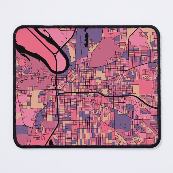 Item preview, Montgomery Map Pattern in Purple & Pink designed and sold by PatternMaps.