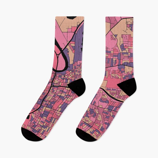 Item preview, Montgomery Map Pattern in Purple & Pink designed and sold by PatternMaps.