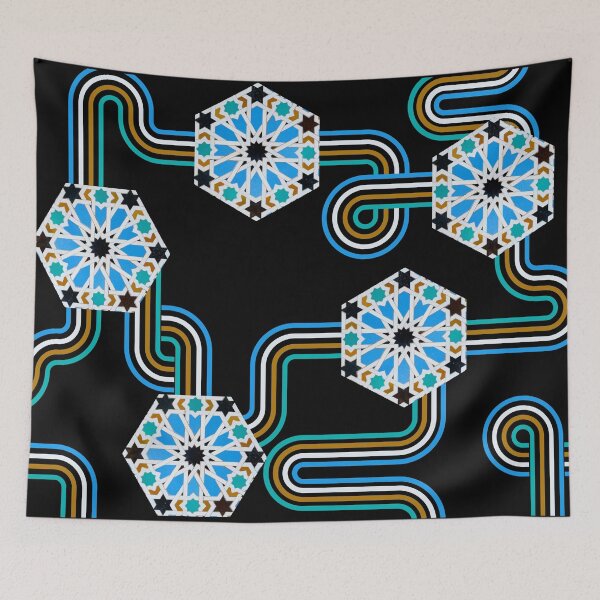 Item preview, Mozaic Maze - Hexa Flora designed and sold by SalxSal.