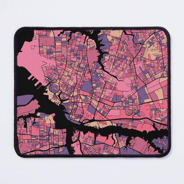 Item preview, Norfolk Map Pattern in Purple & Pink designed and sold by PatternMaps.