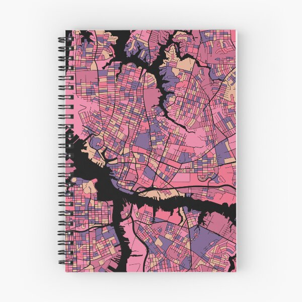 Item preview, Norfolk Map Pattern in Purple & Pink designed and sold by PatternMaps.