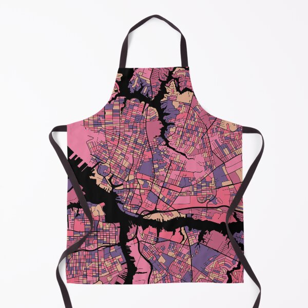 Item preview, Norfolk Map Pattern in Purple & Pink designed and sold by PatternMaps.