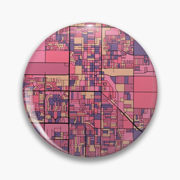 Item preview, Oxnard Map Pattern in Purple & Pink designed and sold by PatternMaps.
