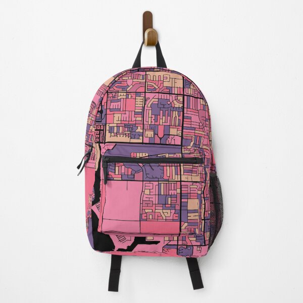 Item preview, Oxnard Map Pattern in Purple & Pink designed and sold by PatternMaps.