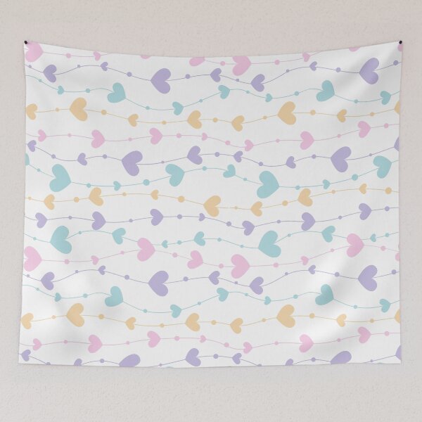 Item preview, Cute Doodle Heart Pattern designed and sold by iD3signs.
