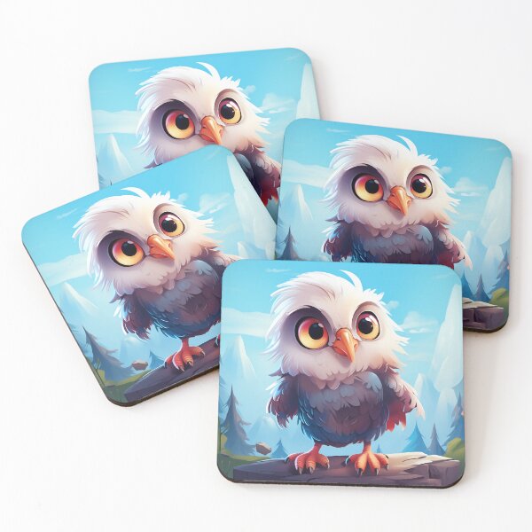 Item preview, Very Cute Bird, Kawaii Eagle designed and sold by JamesPrieto.