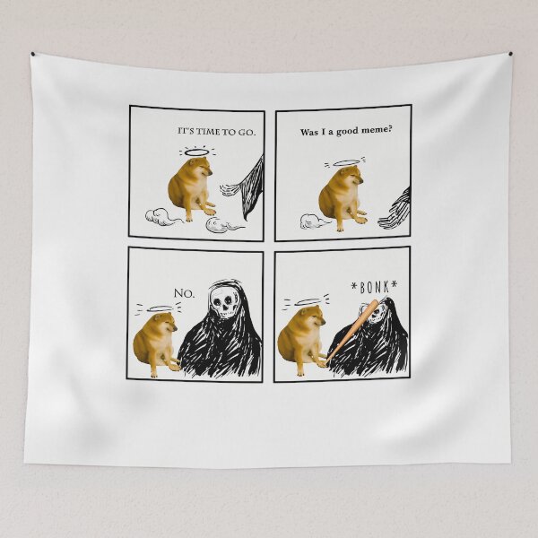 Item preview, Was I A Good Meme? No. Bonk. Cheems Doge designed and sold by ChicArtlondon.