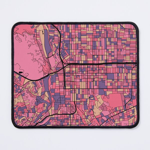 Item preview, Pasadena Map Pattern in Purple & Pink designed and sold by PatternMaps.