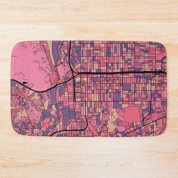 Item preview, Pasadena Map Pattern in Purple & Pink designed and sold by PatternMaps.