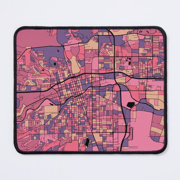 Item preview, Reno Map Pattern in Purple & Pink designed and sold by PatternMaps.