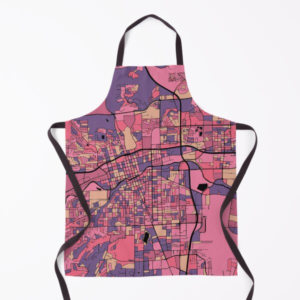 Item preview, Reno Map Pattern in Purple & Pink designed and sold by PatternMaps.