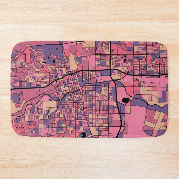 Item preview, Reno Map Pattern in Purple & Pink designed and sold by PatternMaps.