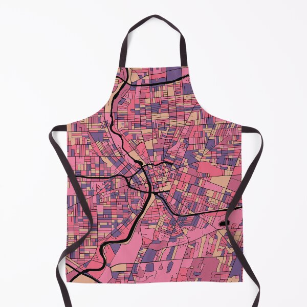 Item preview, Rochester Map Pattern in Purple & Pink designed and sold by PatternMaps.