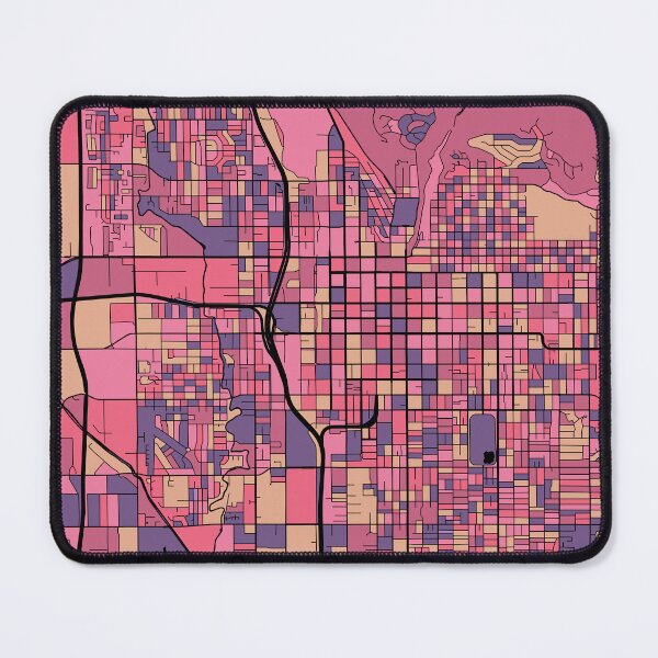 Item preview, Salt Lake City Map Pattern in Purple & Pink designed and sold by PatternMaps.
