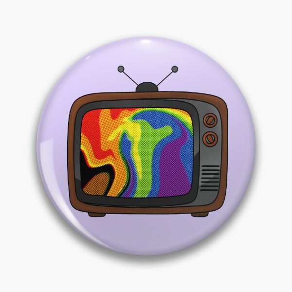 Item preview, Subtle Gay Pride Retro TV designed and sold by superraddd.