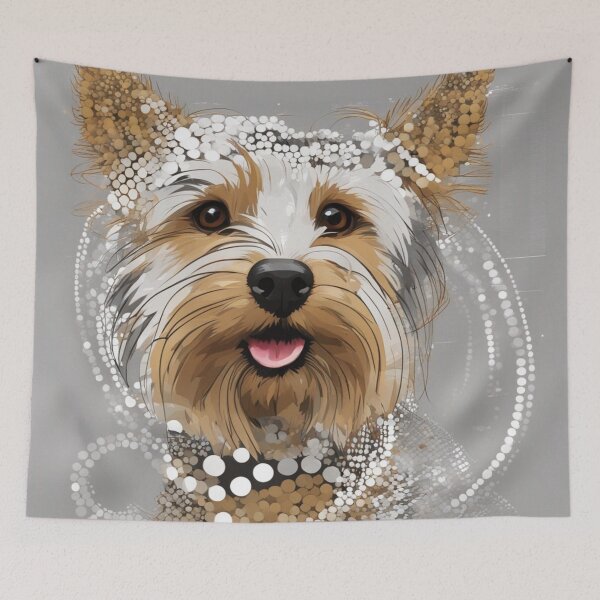 Item preview, Yorkshire Terrier Yorke Swirls Twirls designed and sold by purplesensation.