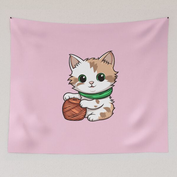 Item preview, Adorable Calico Cat Artistry Meets Crochet Yarn designed and sold by AlienSkinEyes.